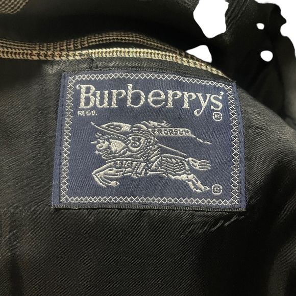 Burberrys 42 Prince of Wales Check Tweed Small Holes See Images 100% Wool - Picture 6 of 10